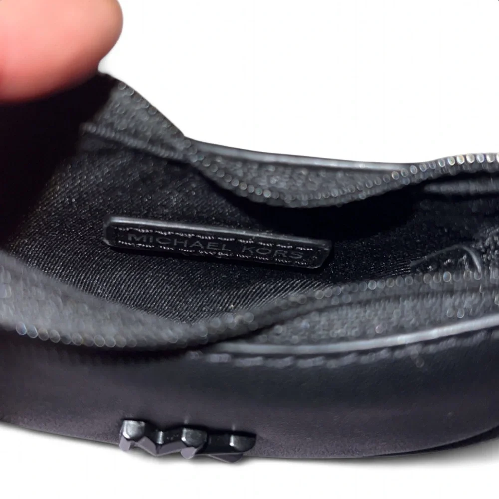 Michael Kors Kyla Black Leather Bag Charm Bag NWT - Picture 5 of 8